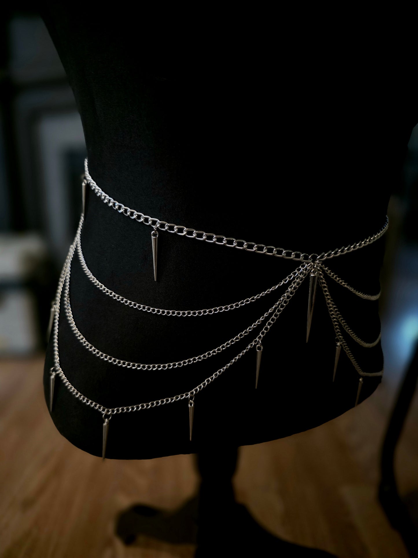 Spikes Reign Waist Chain