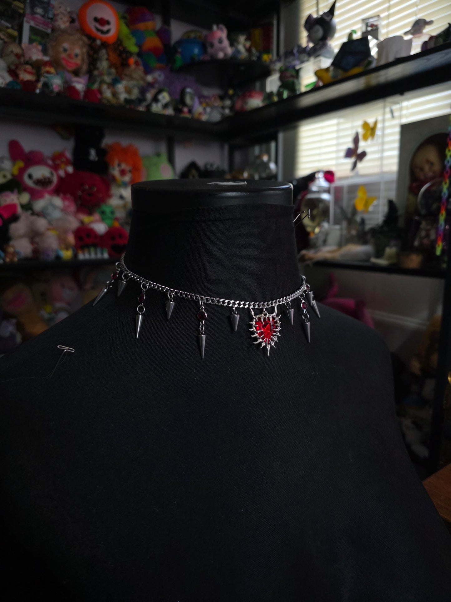 Fire and Spike Necklace