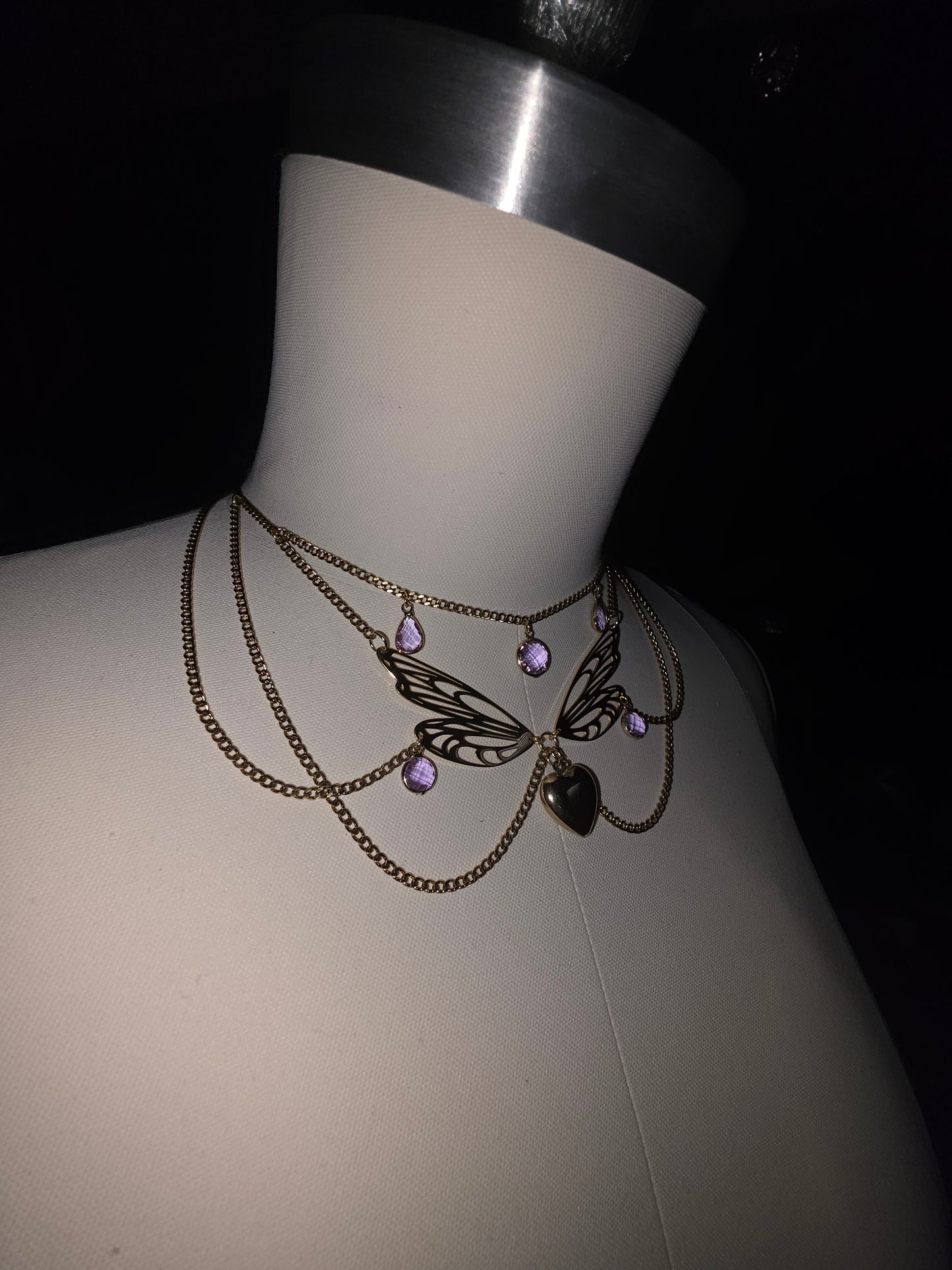 Lavender Lace Dreams Fairy Necklace
