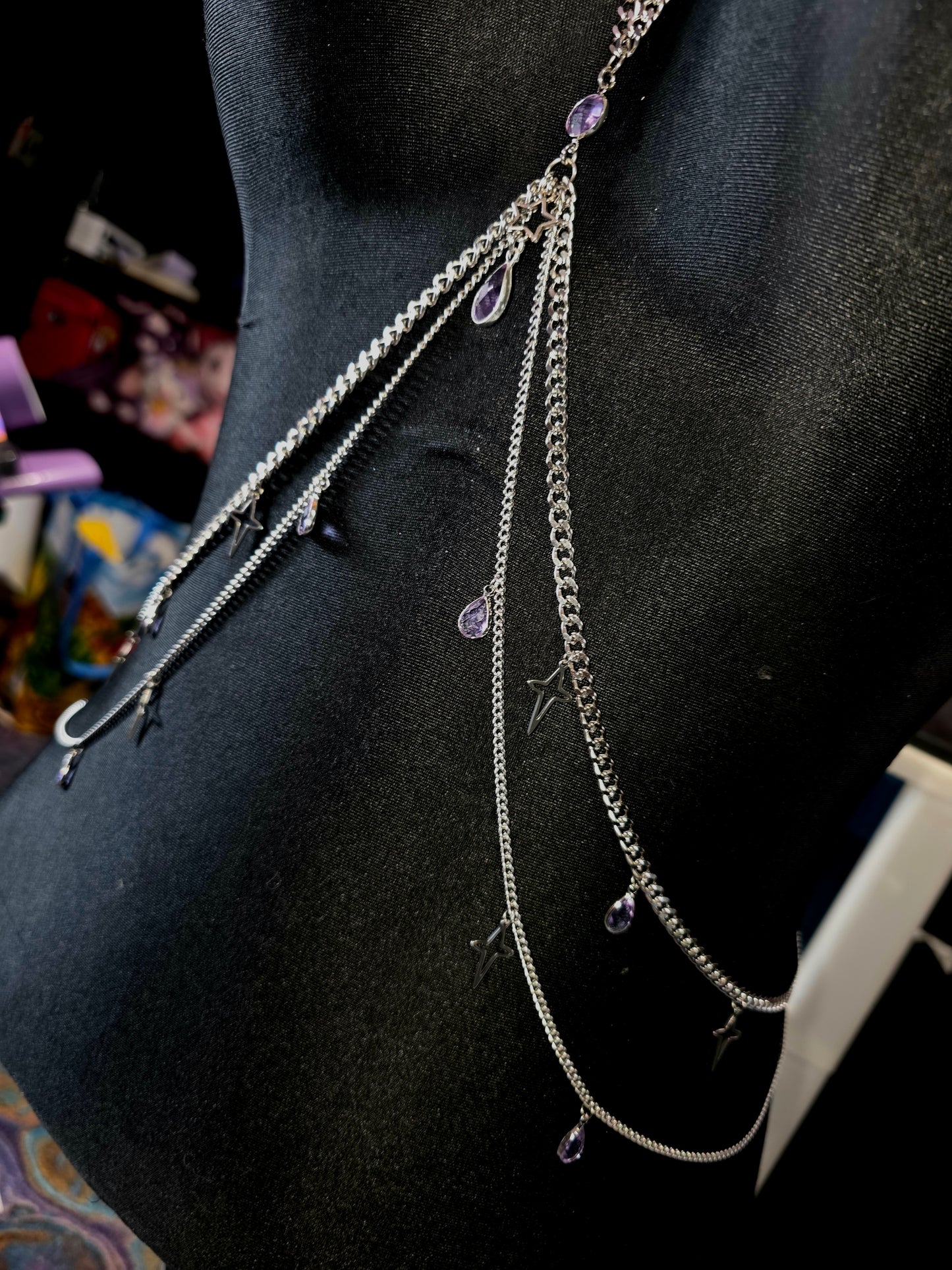 Lavender Starlight Body Chain