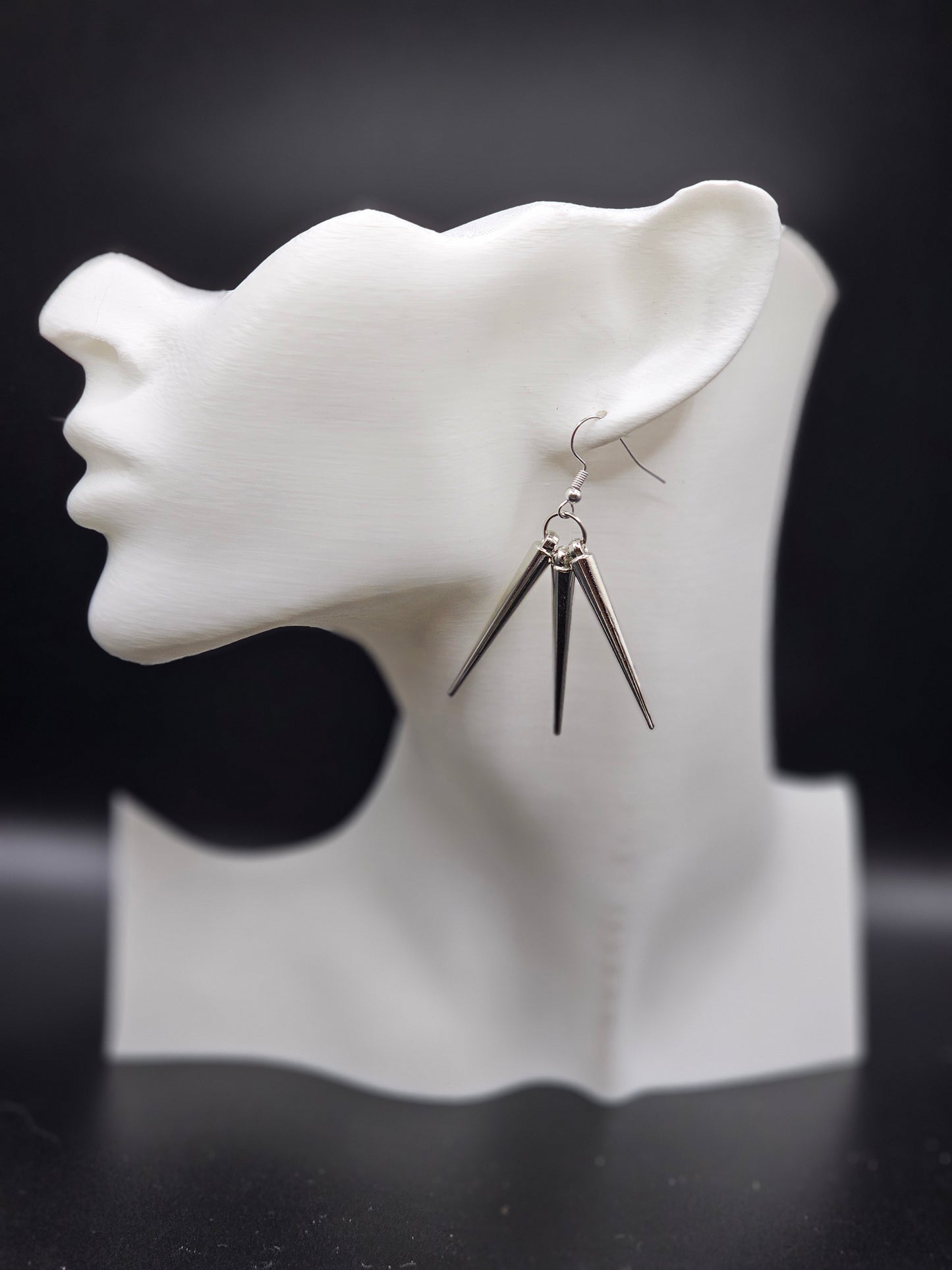 Tri Spike Earrings II
