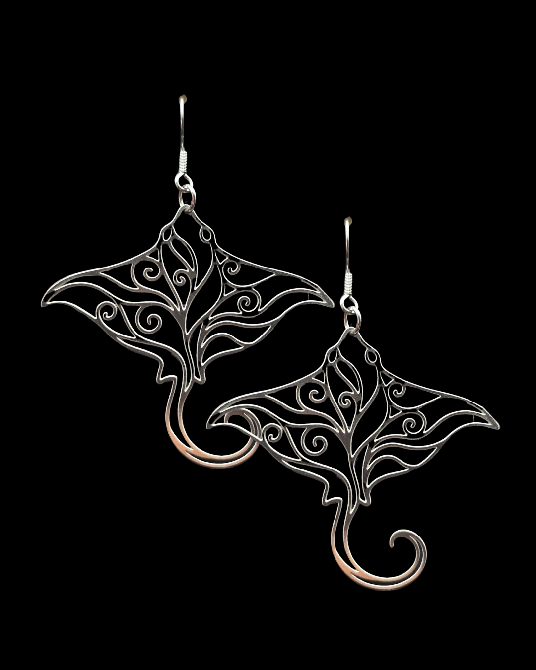 Manta Ray Earring