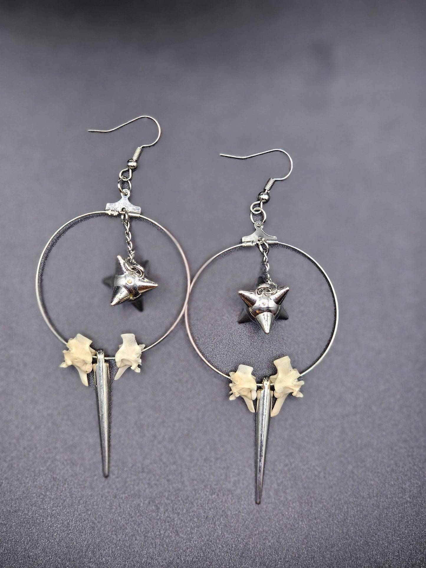 Flail Spike Vertebrae Hoops