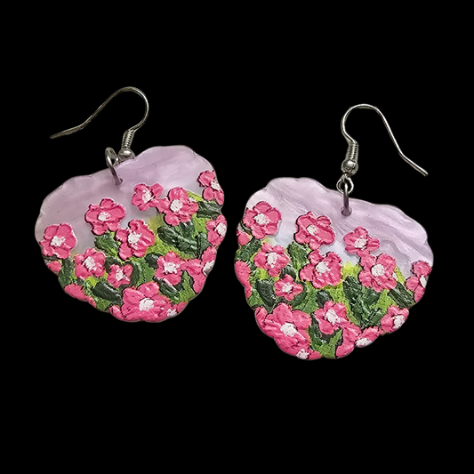 Pink Tulip Field Earrings