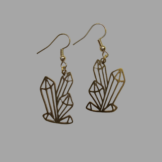 Gold Crystal Earrings