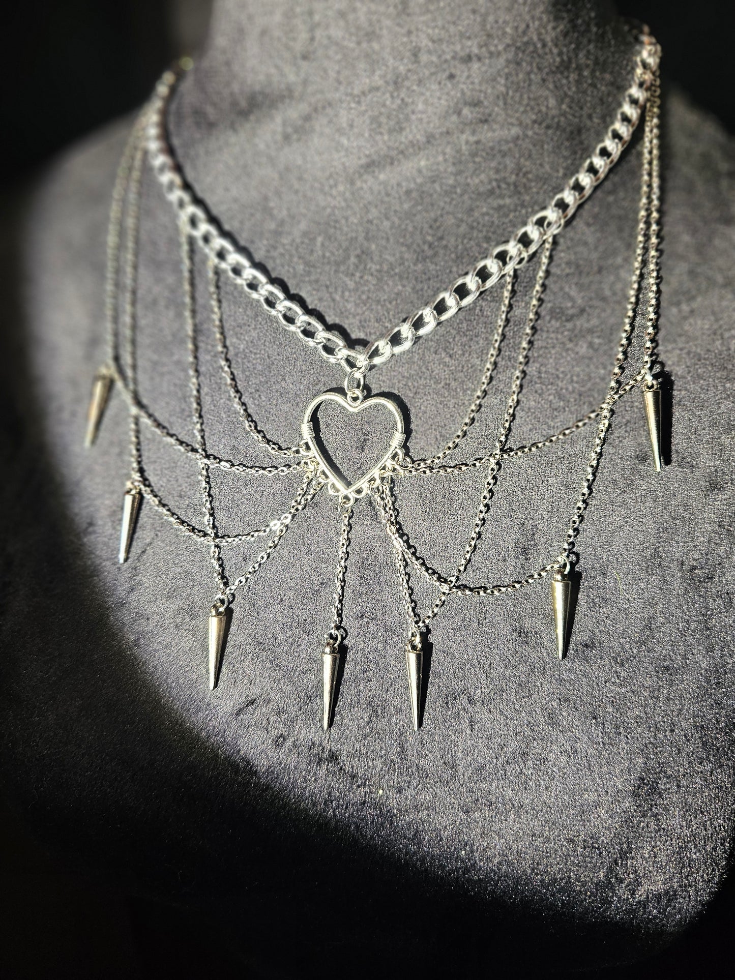 Lace Hearts Necklace