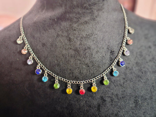 Rainbow Charm Necklace