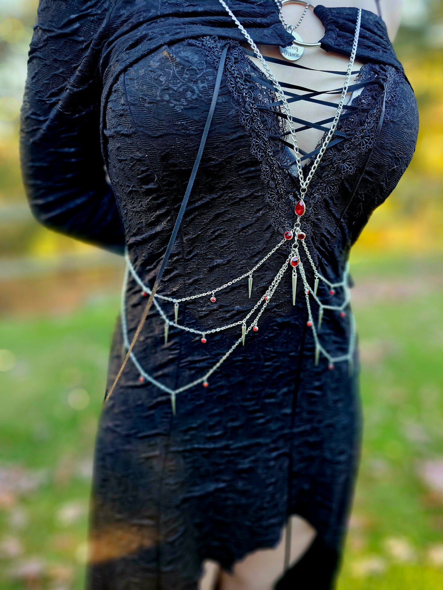 Garnet Killer Body Chain