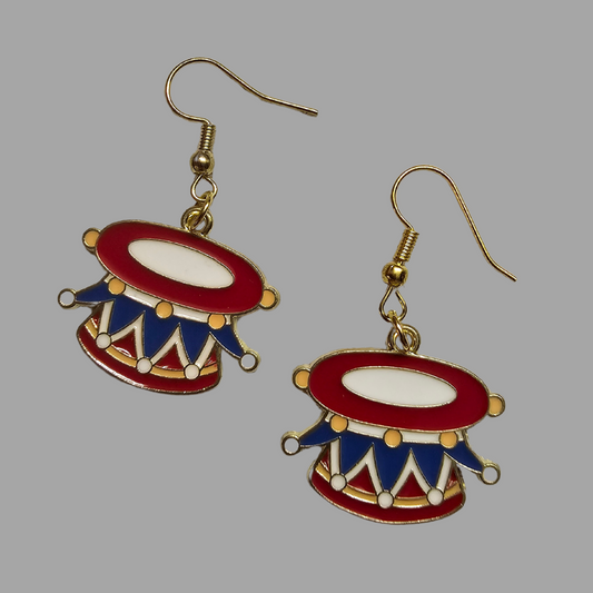 Circus Drum Earrings