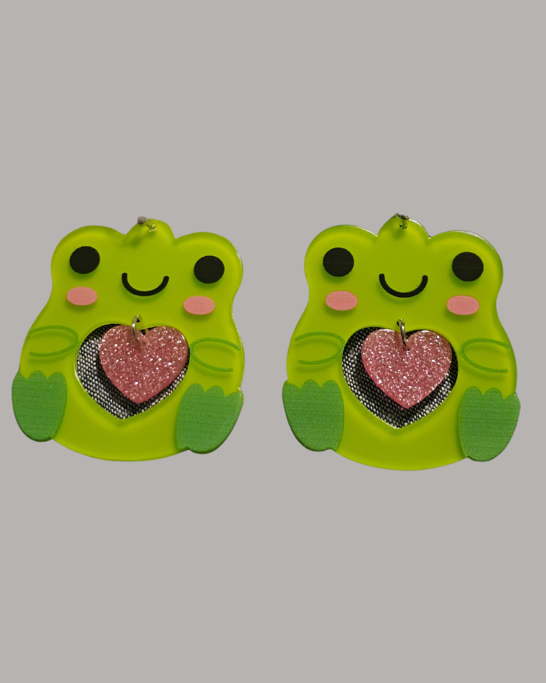 Acrylic Frog Earrings