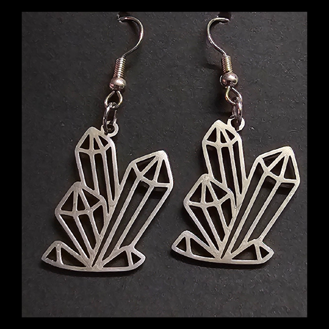 Silver Crystal Earrings