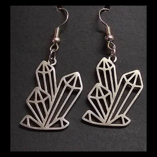 Silver Crystal Earrings