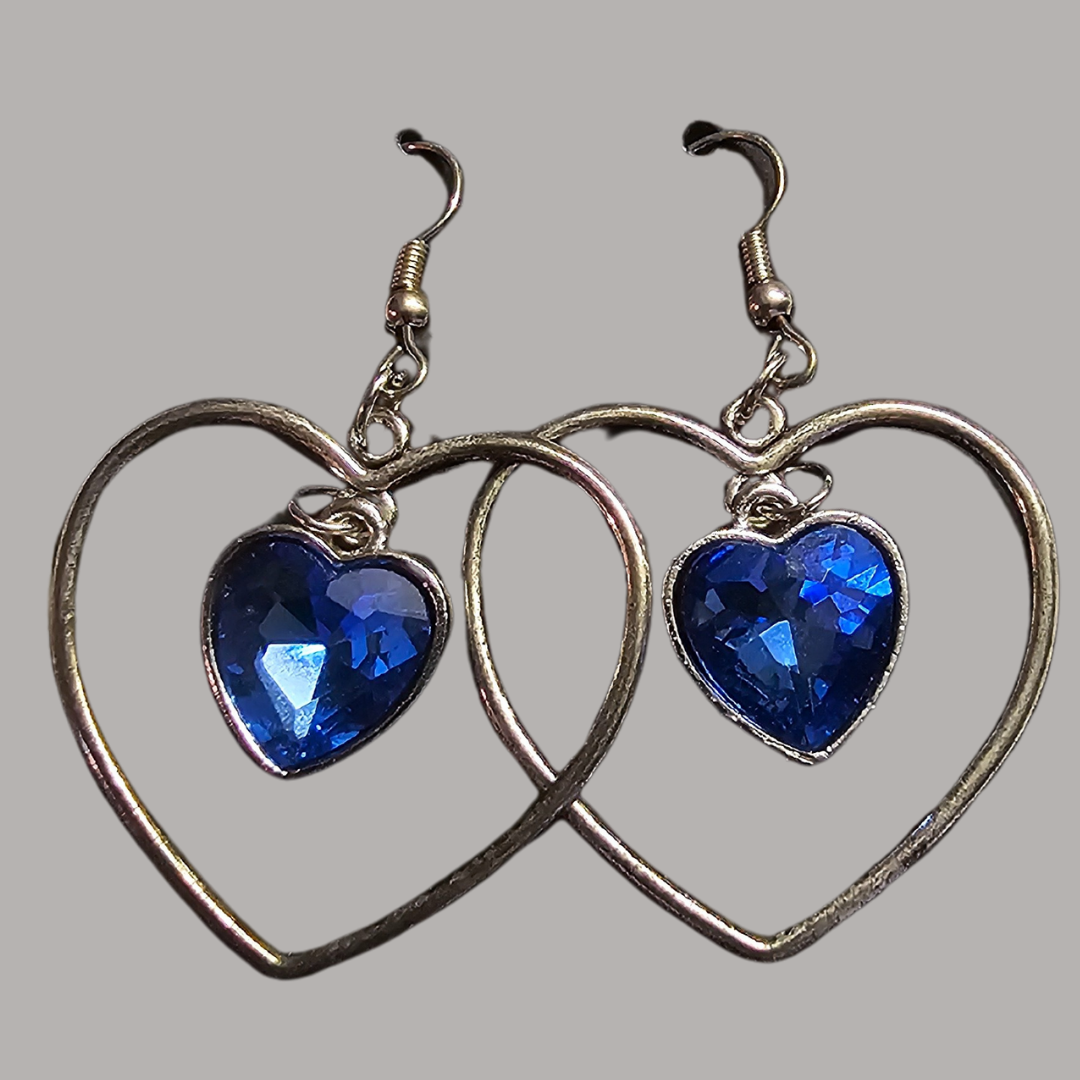 Gem Heart Earrings