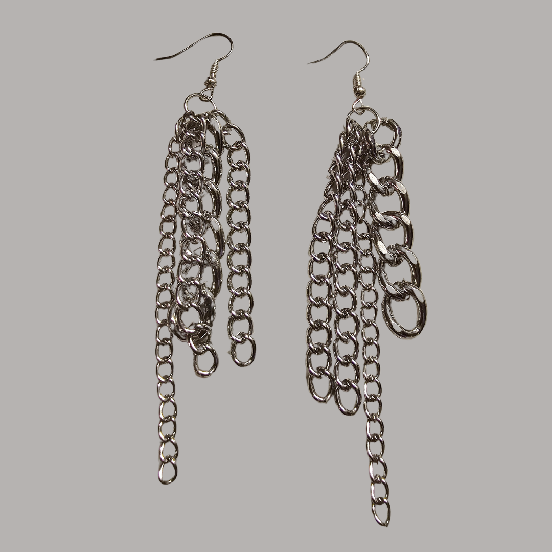 Chain Earrings With or Without Teeth