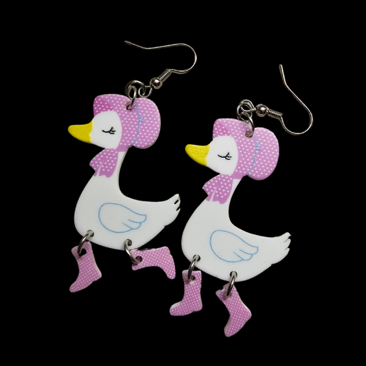 Cottagecore Goose Earrings