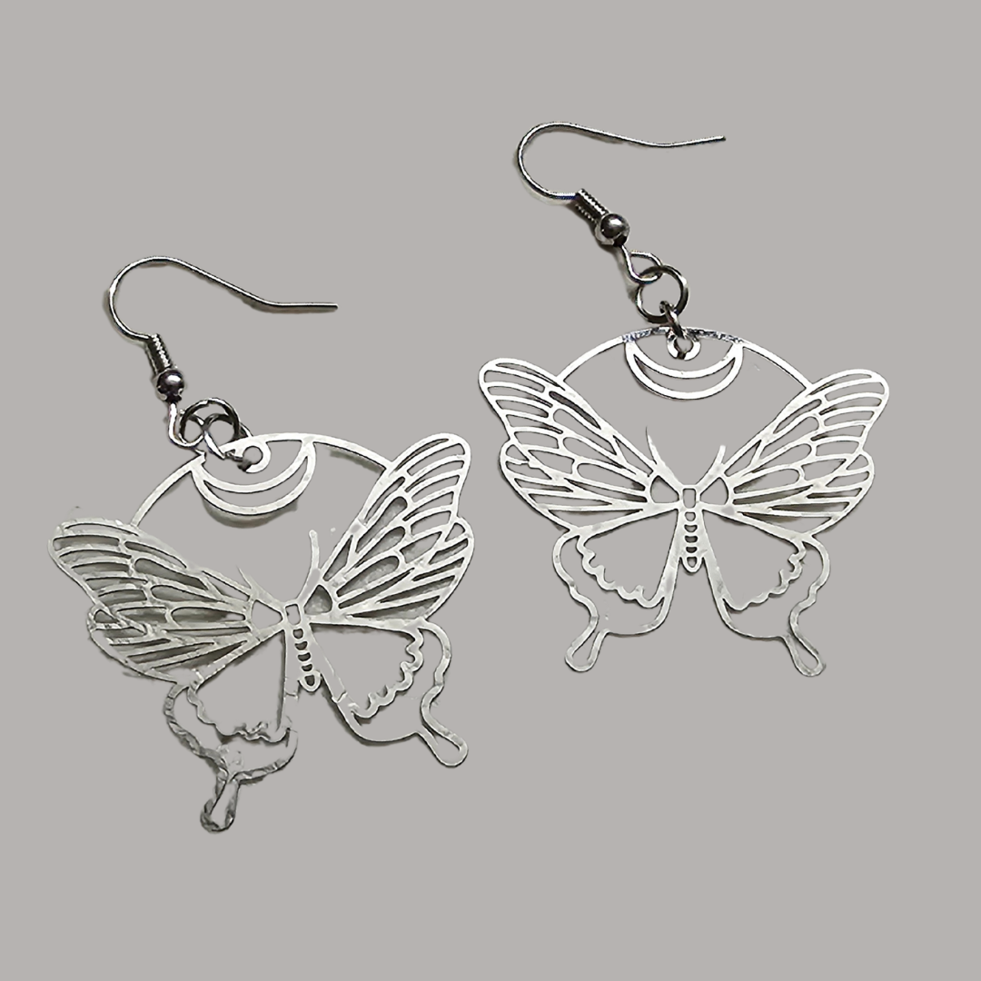 Butterfly Moon Earrings