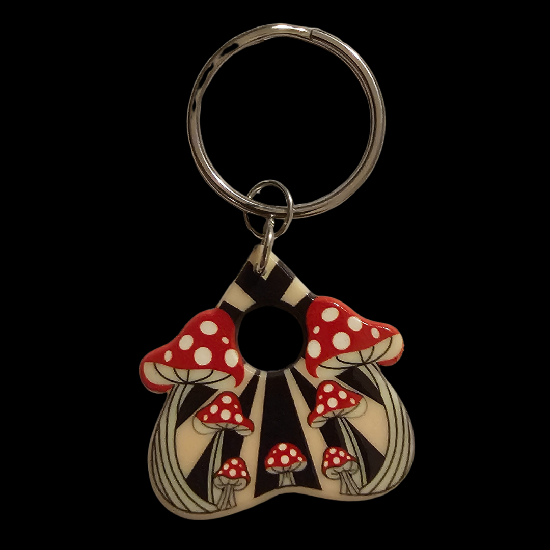 Mushroom Planchette Keychain