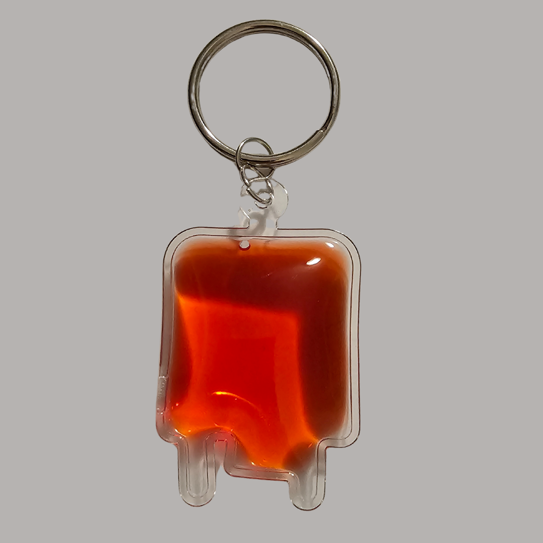 Blood Bag Keychain