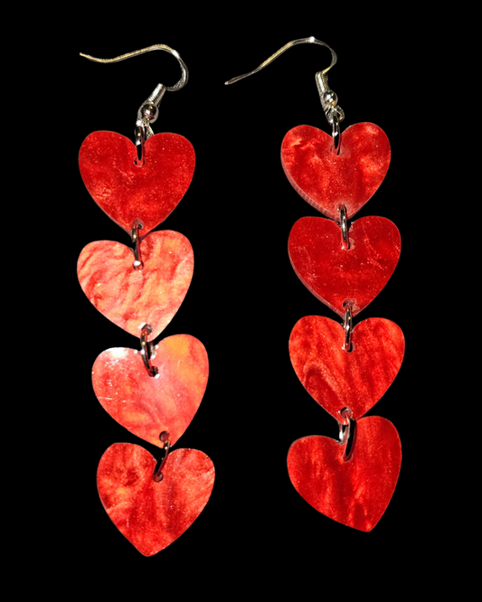 Dangle Heart Earrings