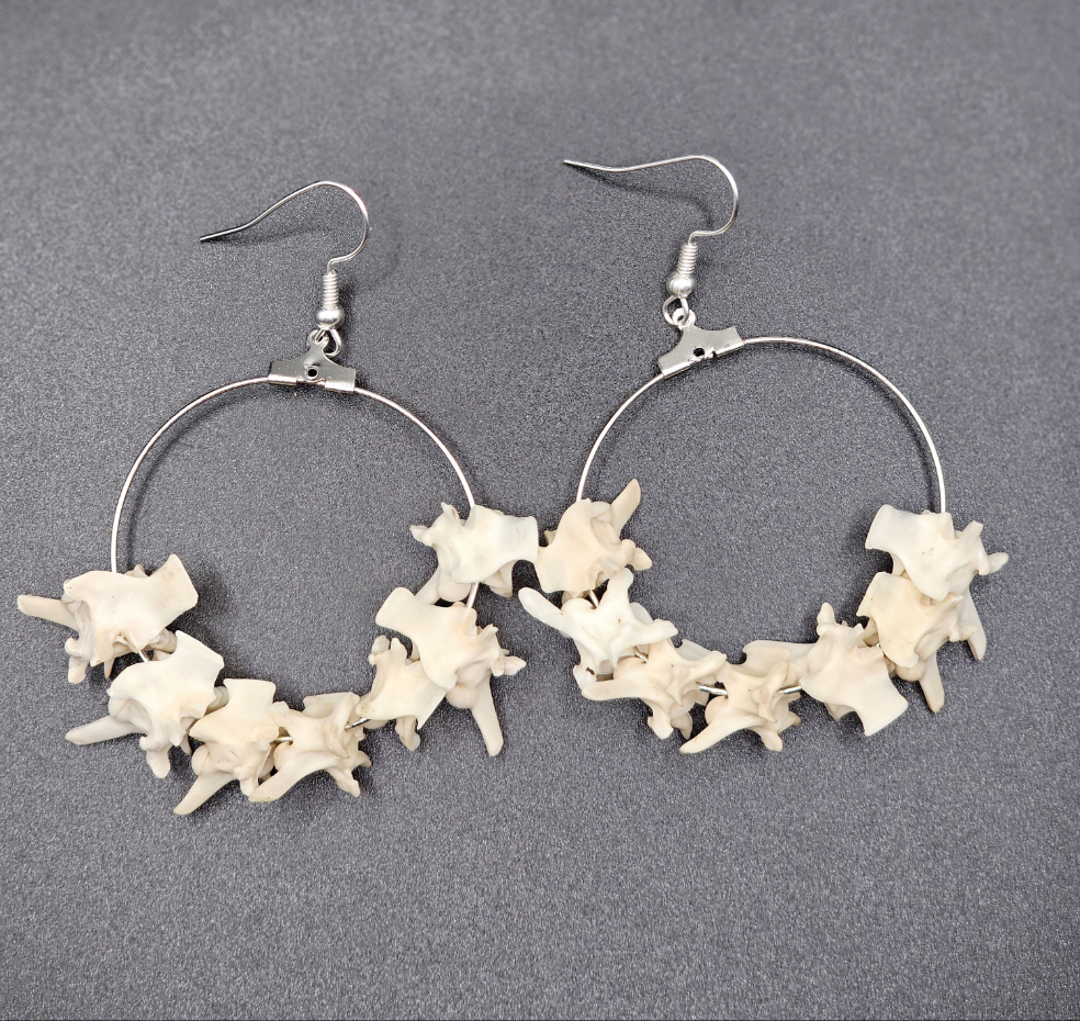 Chunky Vertebrae Hoops Large