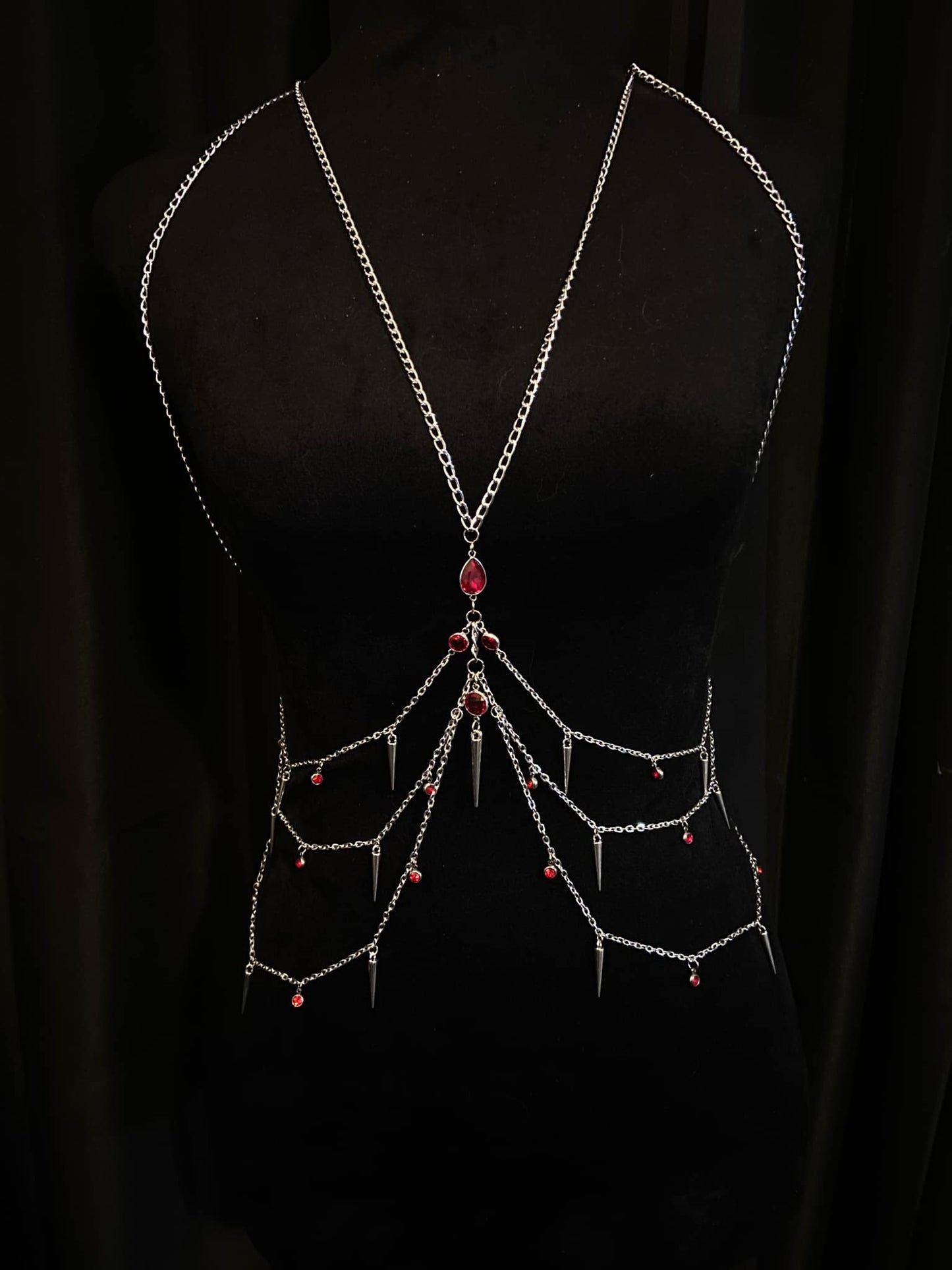 Garnet Killer Body Chain