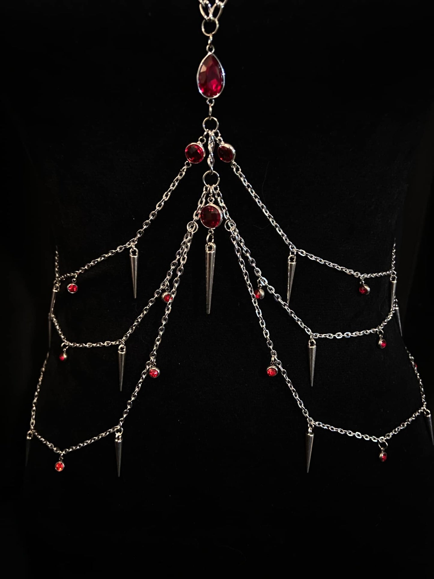 Garnet Killer Body Chain