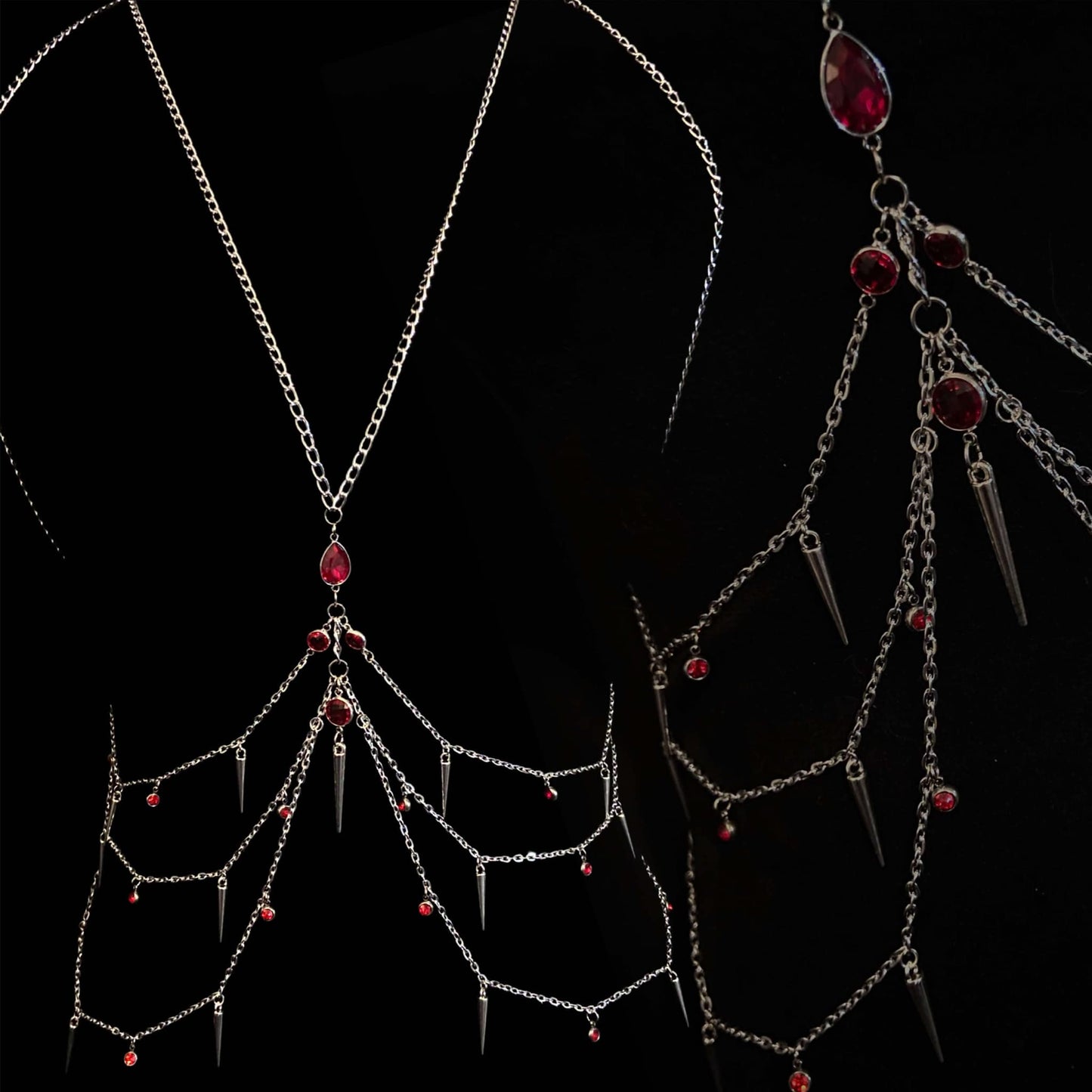 Garnet Killer Body Chain