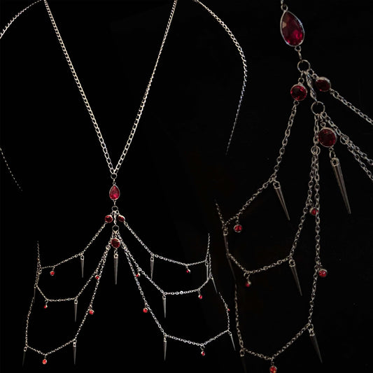 Garnet Killer Body Chain