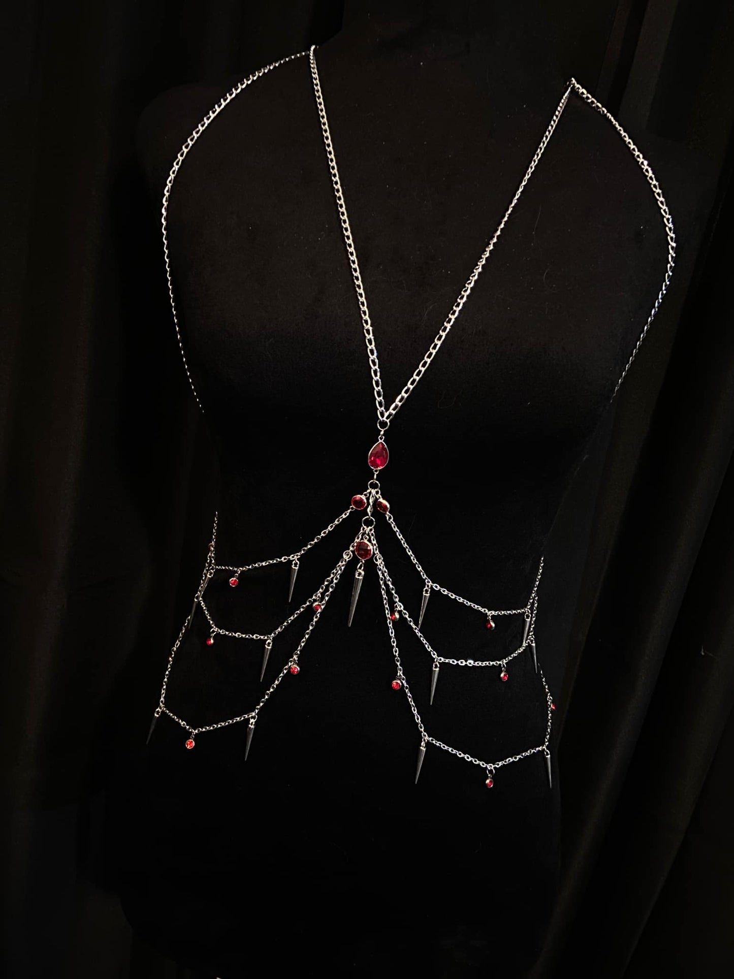 Garnet Killer Body Chain