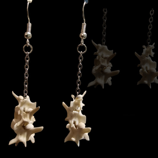 Triple Dangle Vertebrae Earrings