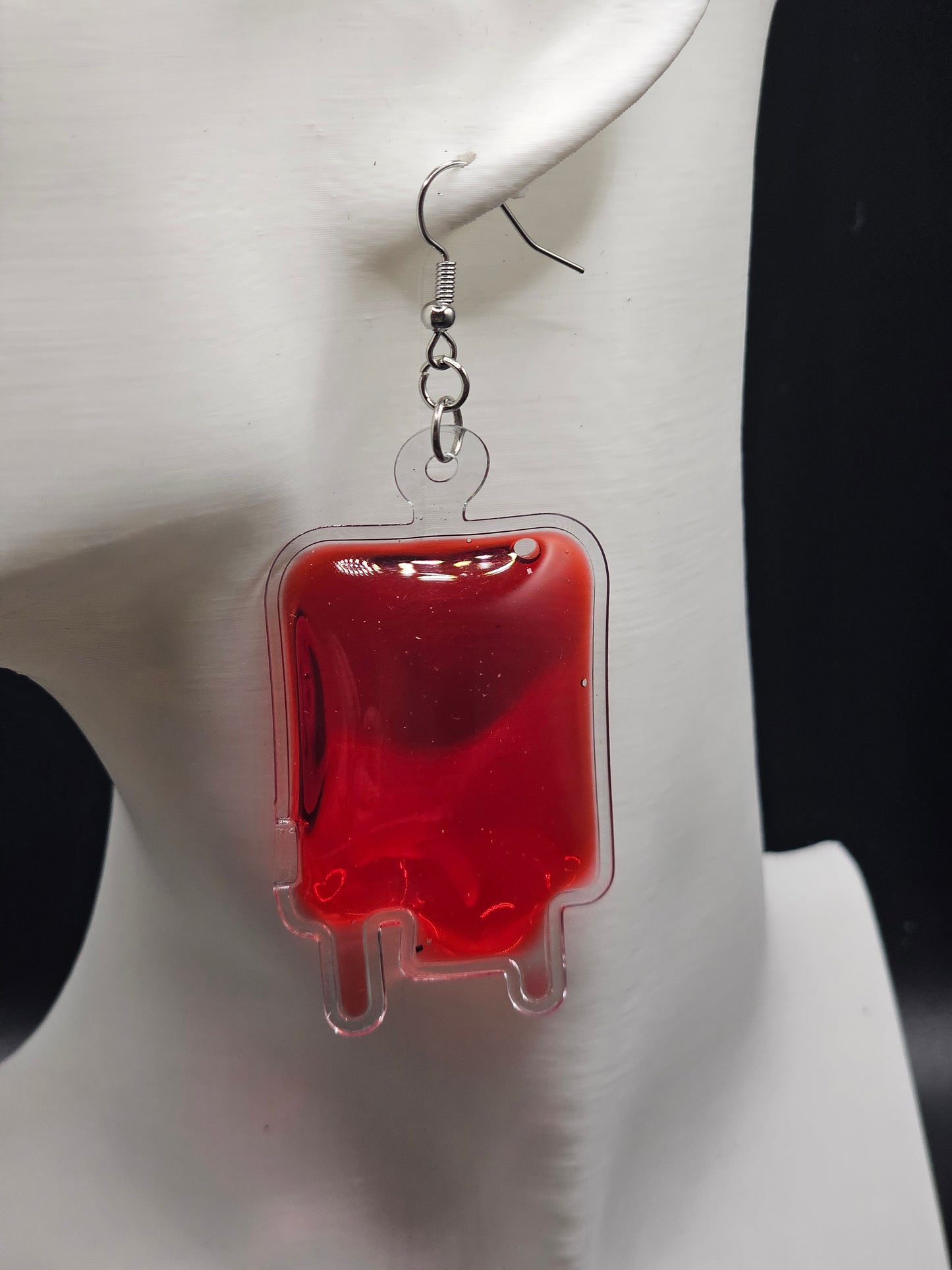 Blood Bag Earrings