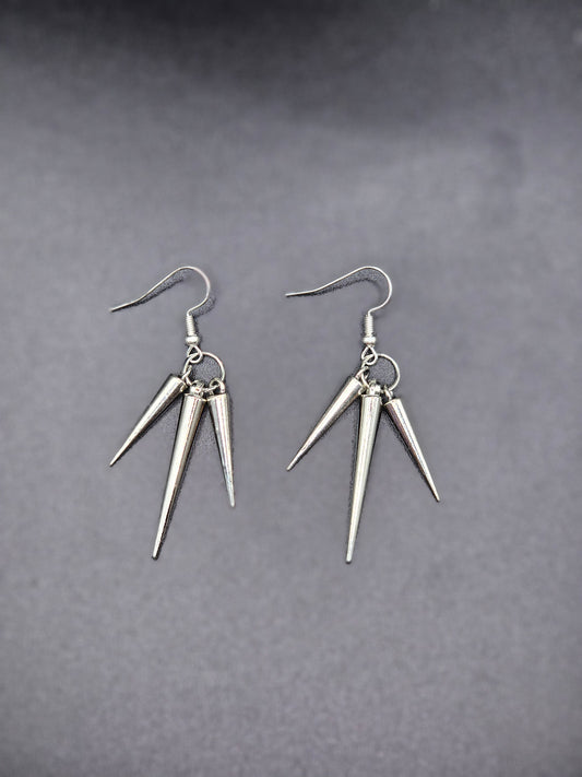 Tri Spike Earrings I