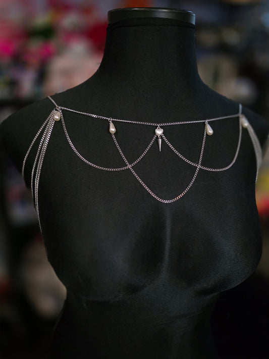 Ethereal Pearl Shoulder Chain