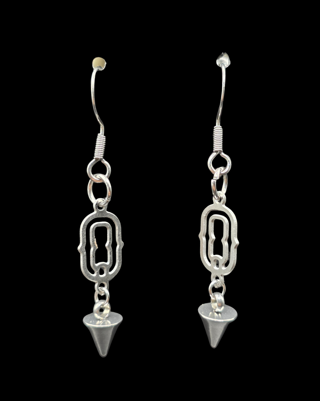 Chain and Spike Simple Earrings