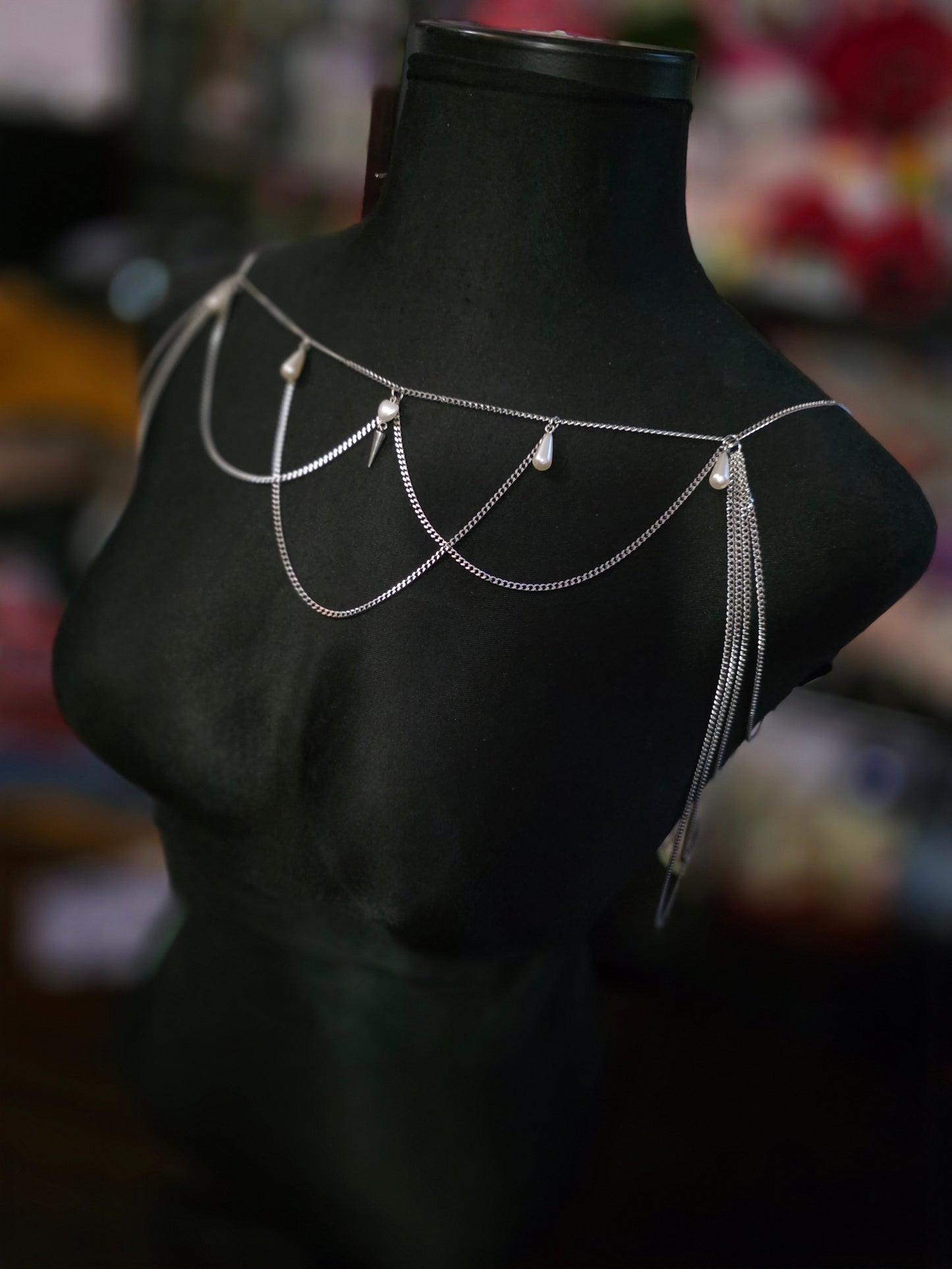 Ethereal Pearl Shoulder Chain
