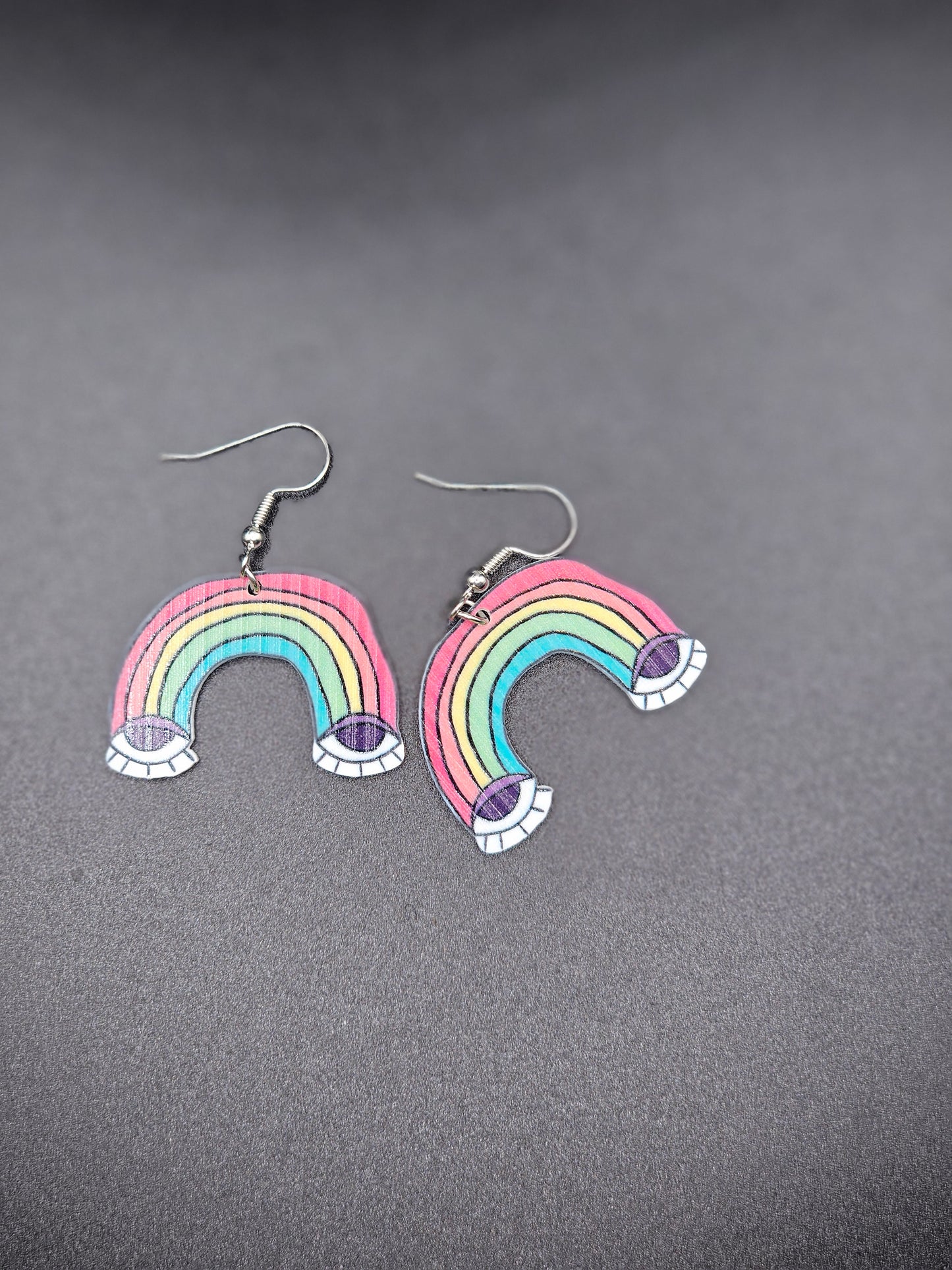 Rainbow Eye Earrings