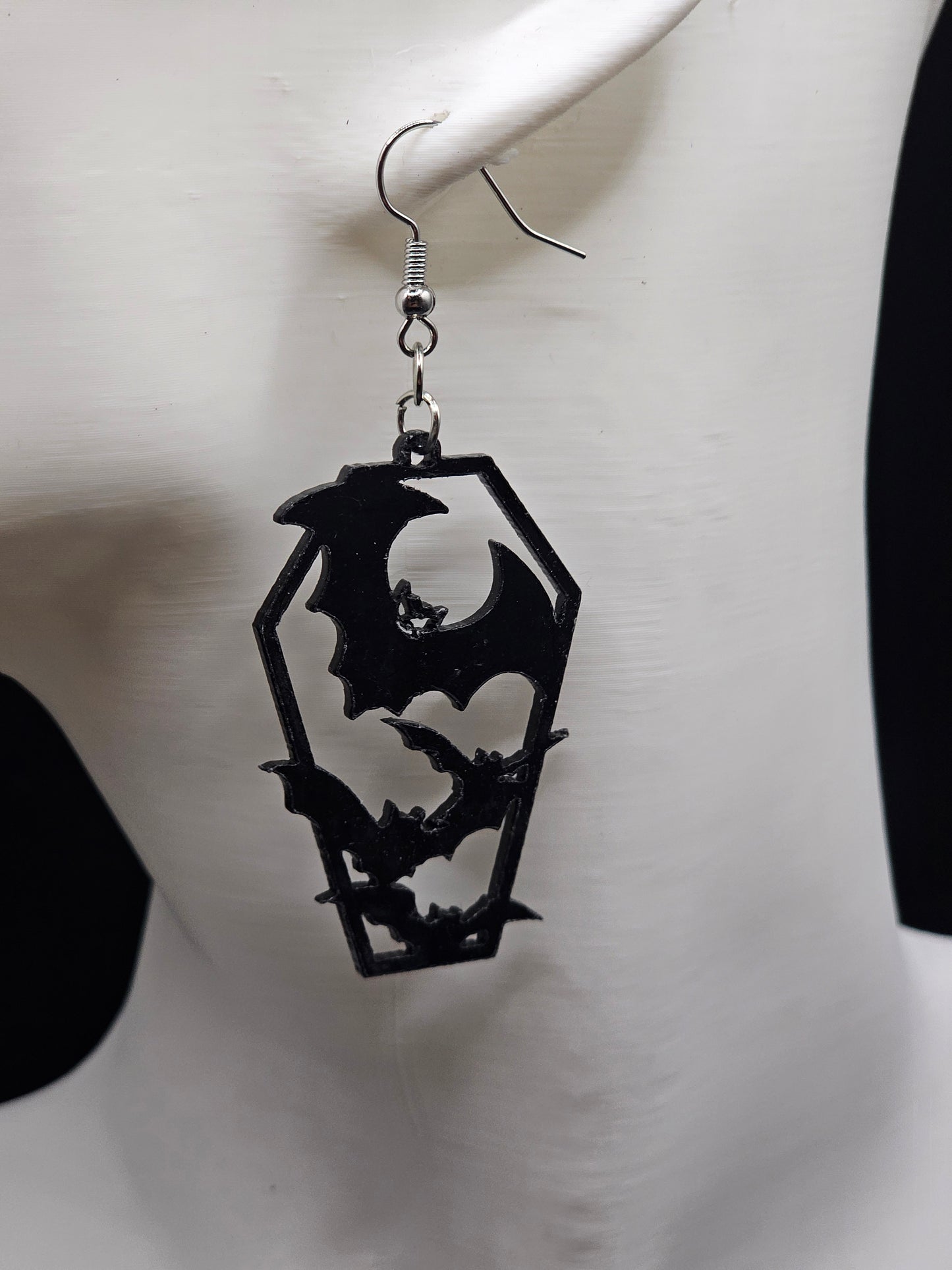 Coffin Bat Earrings