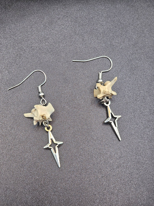 Vertebrae Star Earring