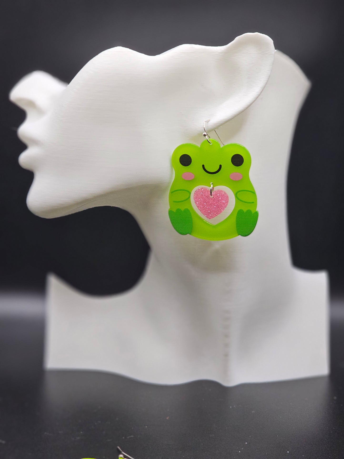 Frog Heart Earrings