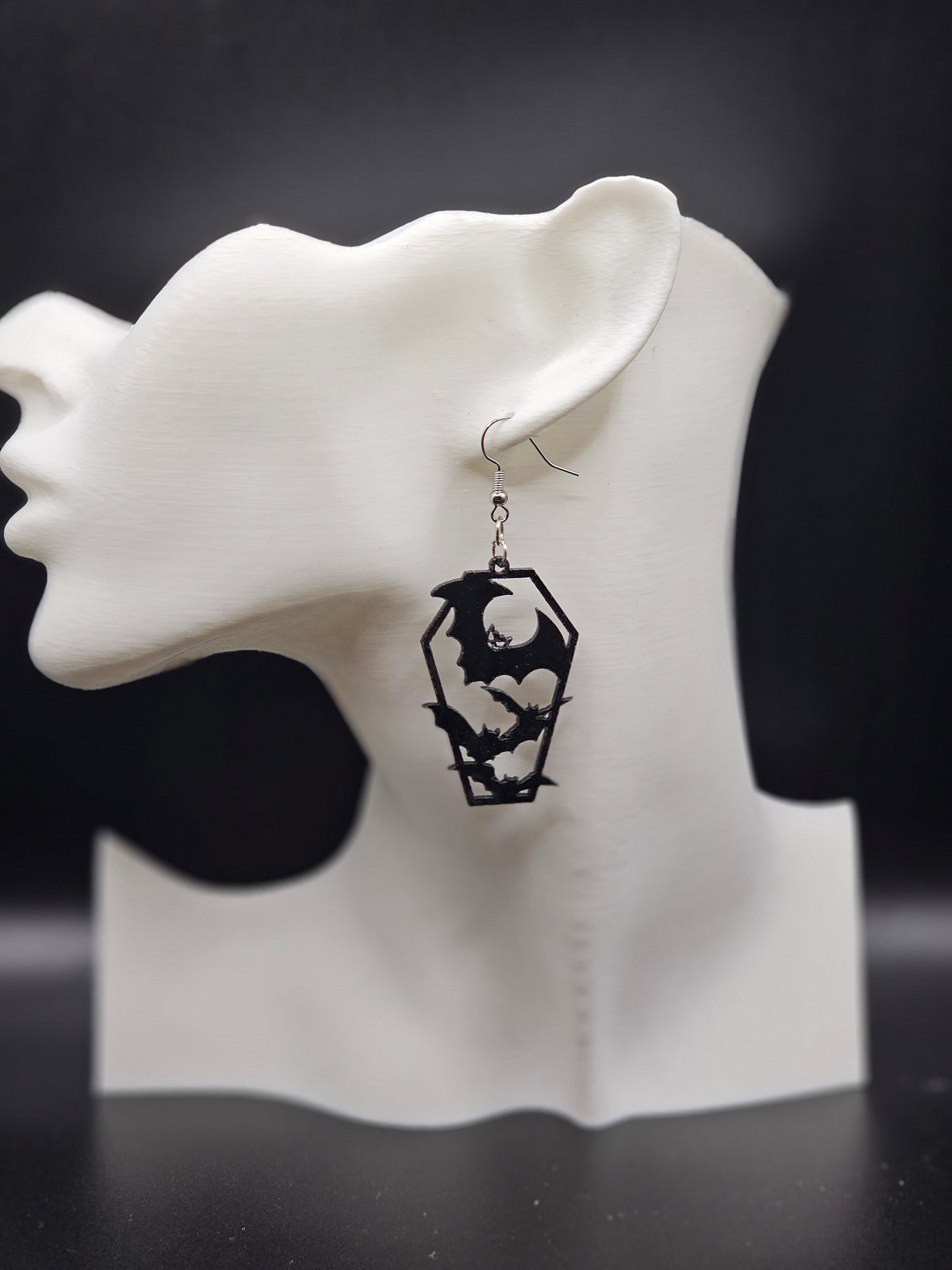 Coffin Bat Earrings