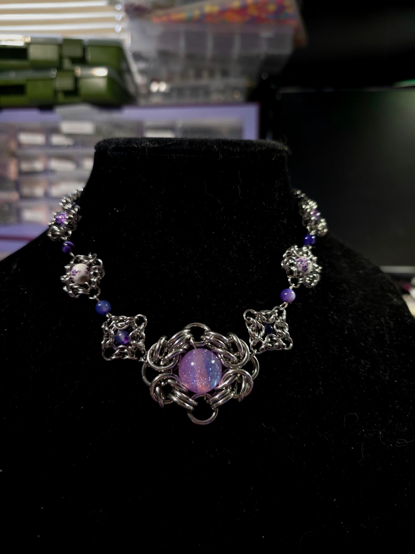 Vintage Lilacs Necklace