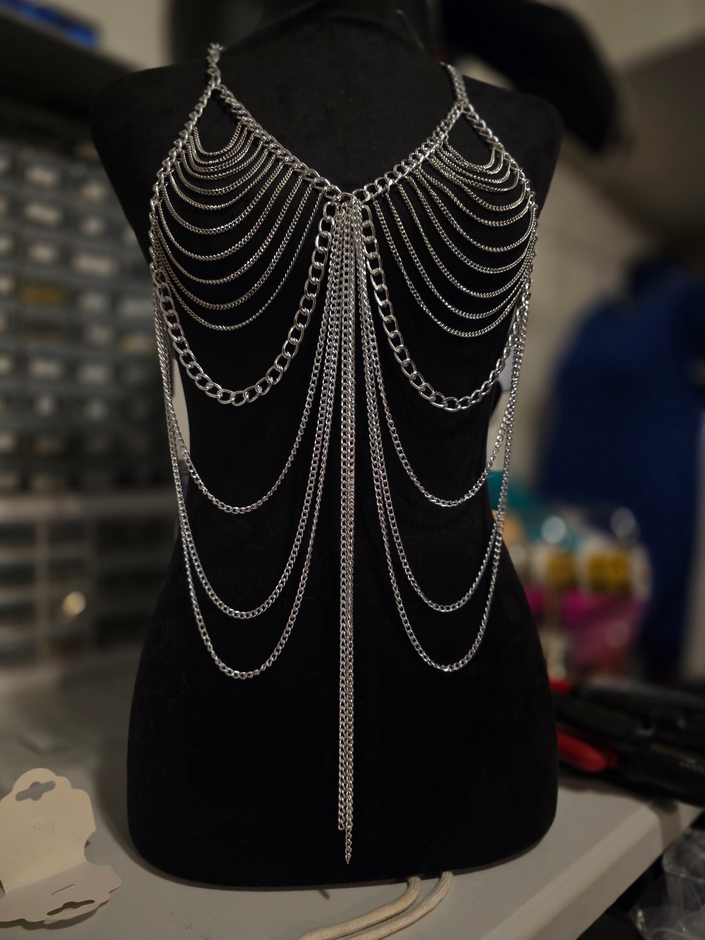 Silver Goddess Body Chain