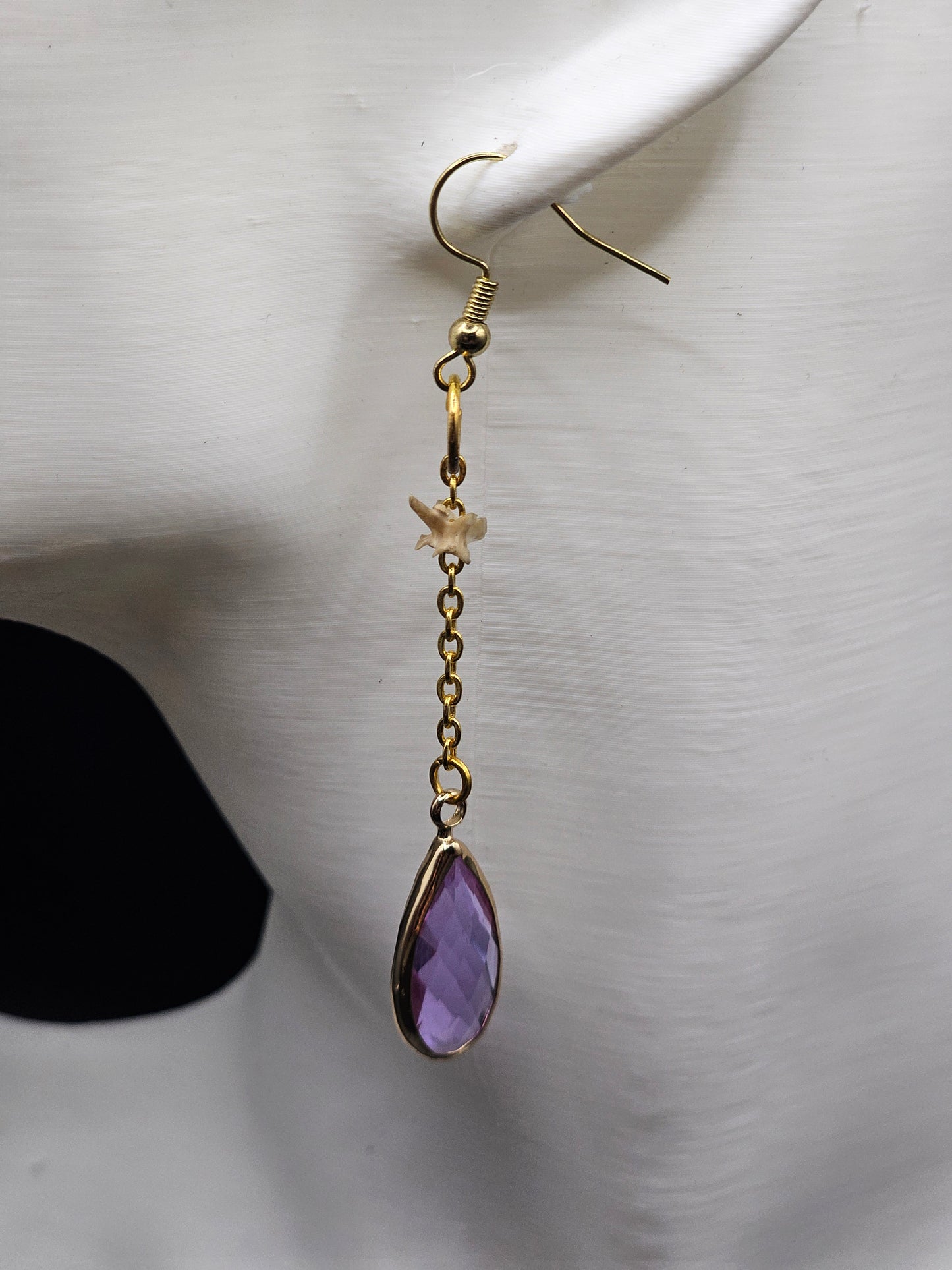 Lavender Bone Earrings