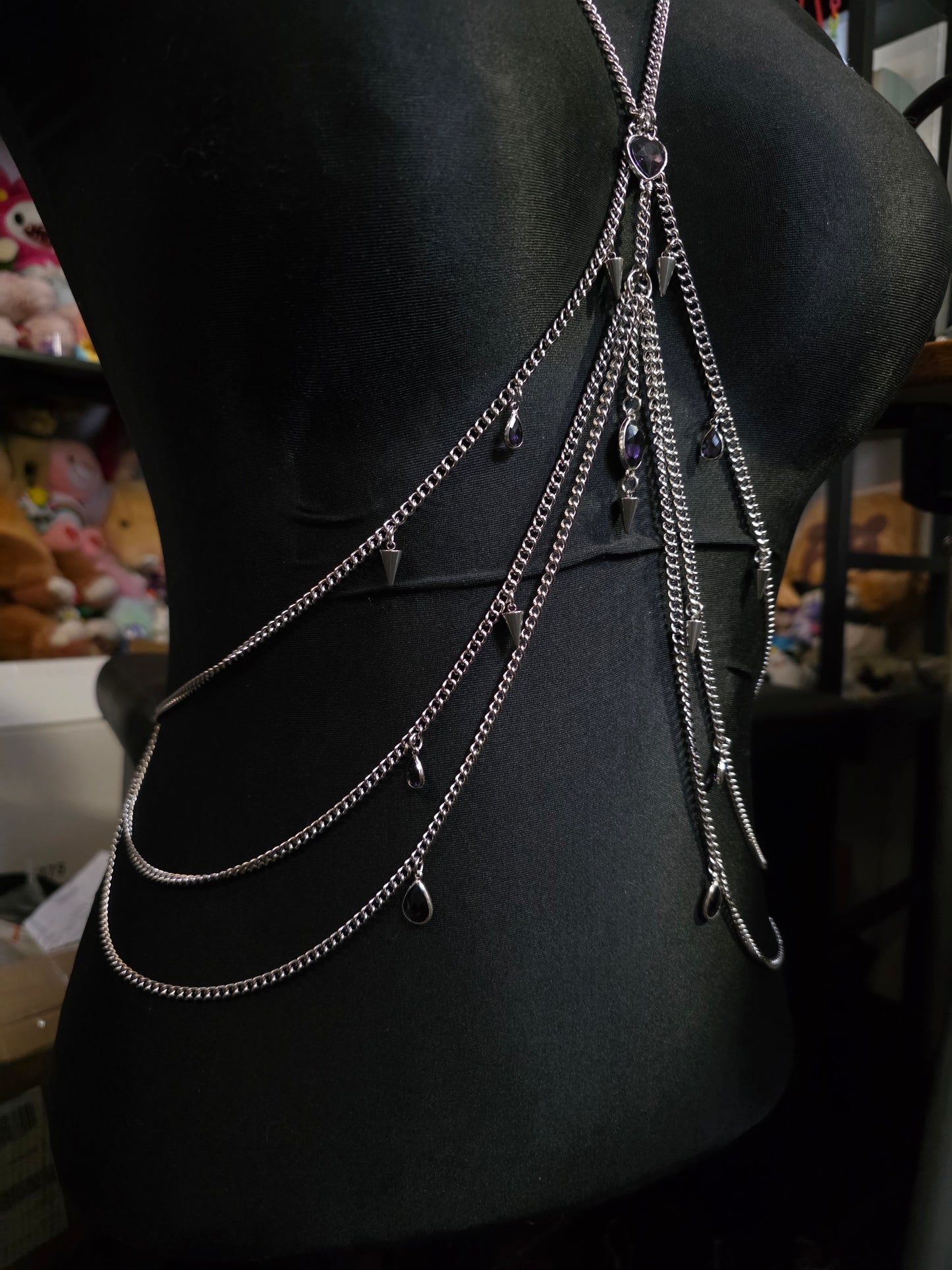 Amethyst Glow Body Chain