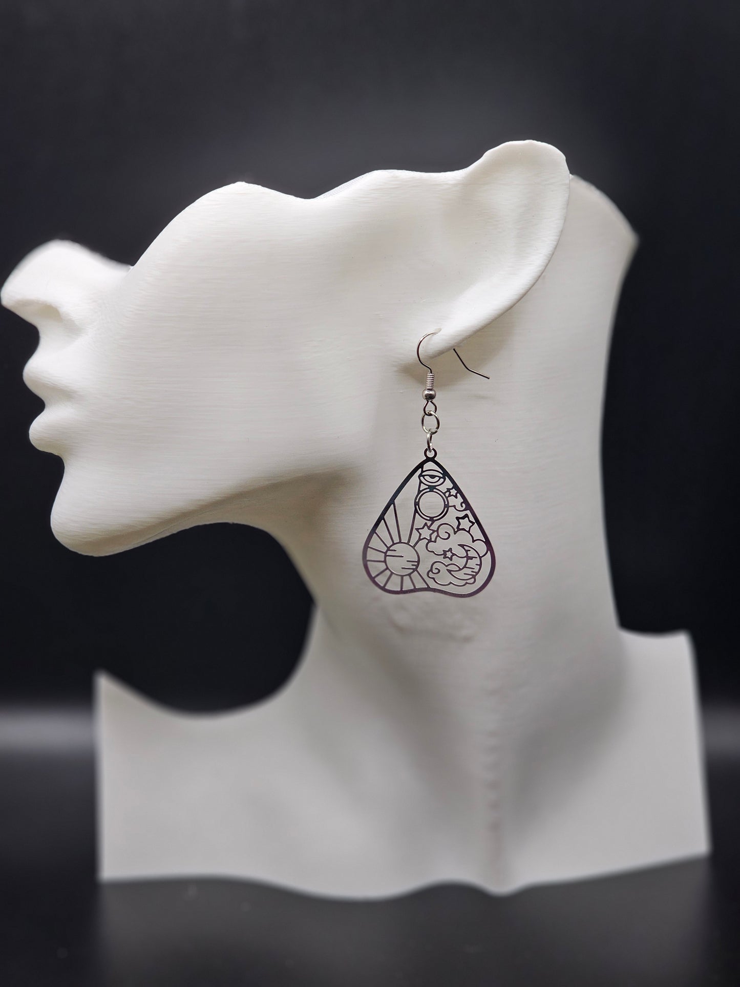 Silver Planchette Sky Earrings