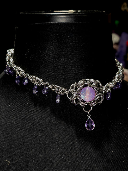 Twinkling Lavender Necklace