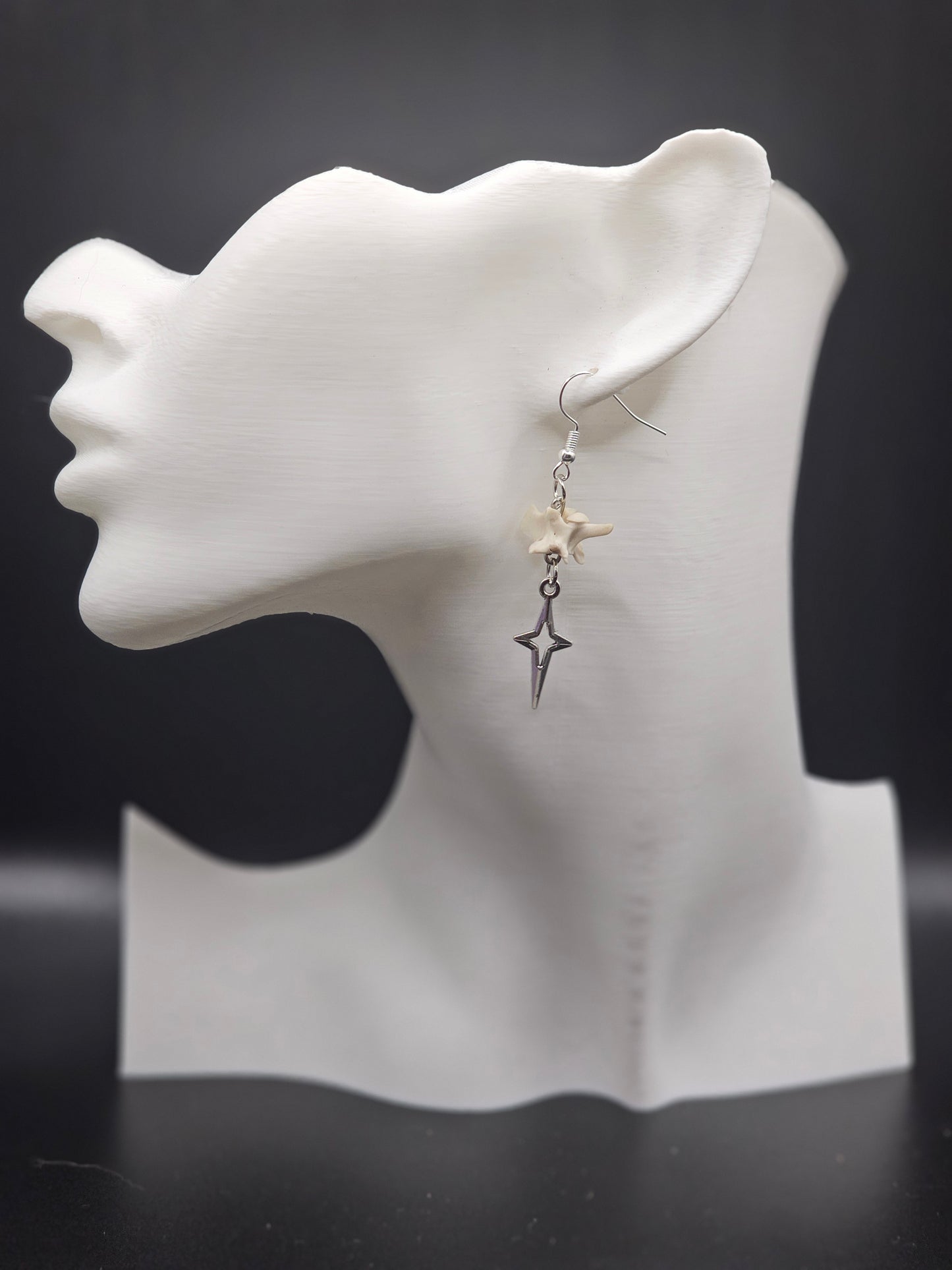 Vertebrae Star Earring