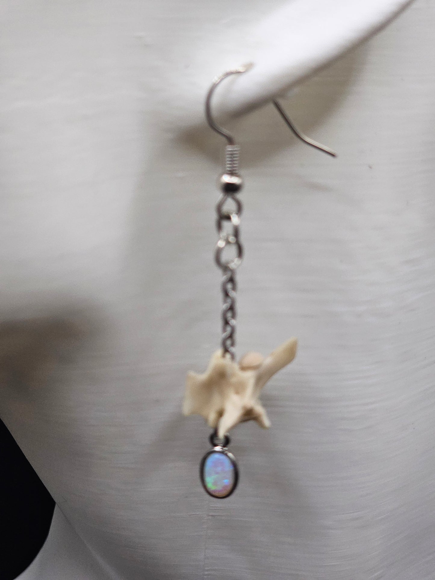 Silver Opal Dangles