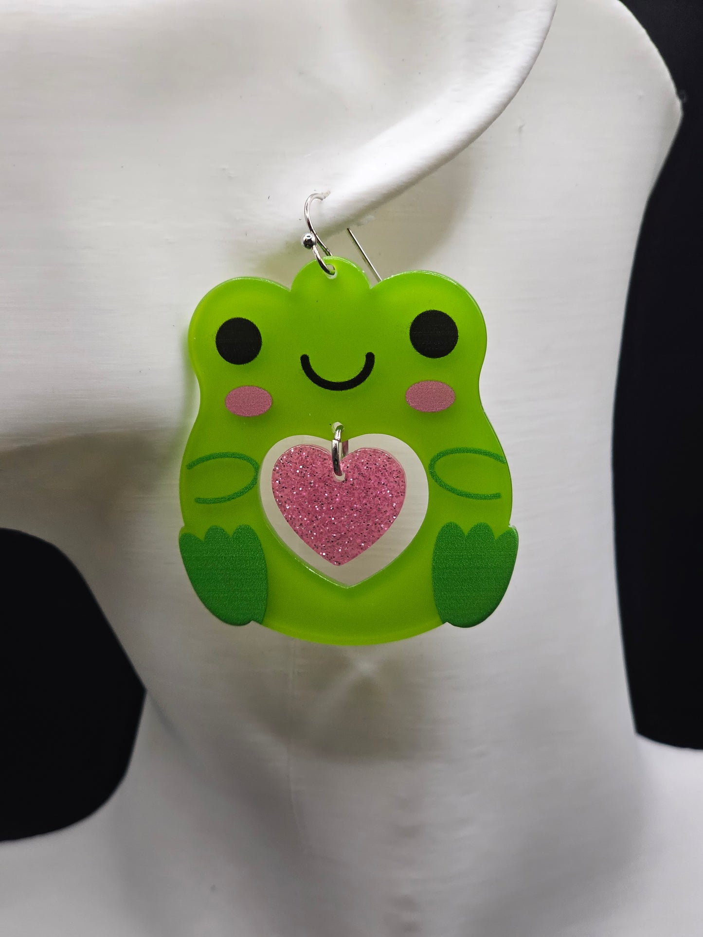 Frog Heart Earrings