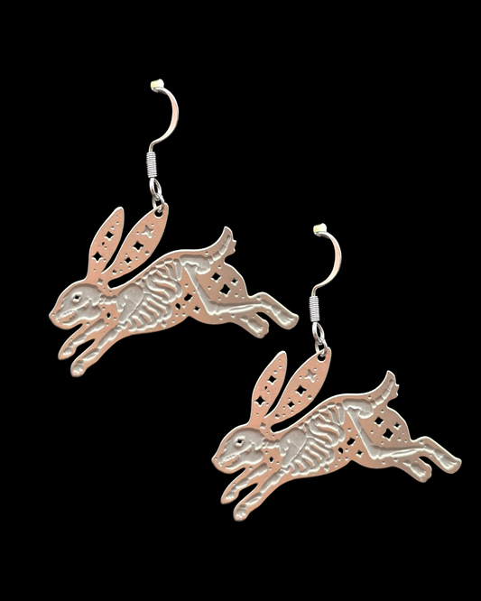 Bunny Skeleton Earrings